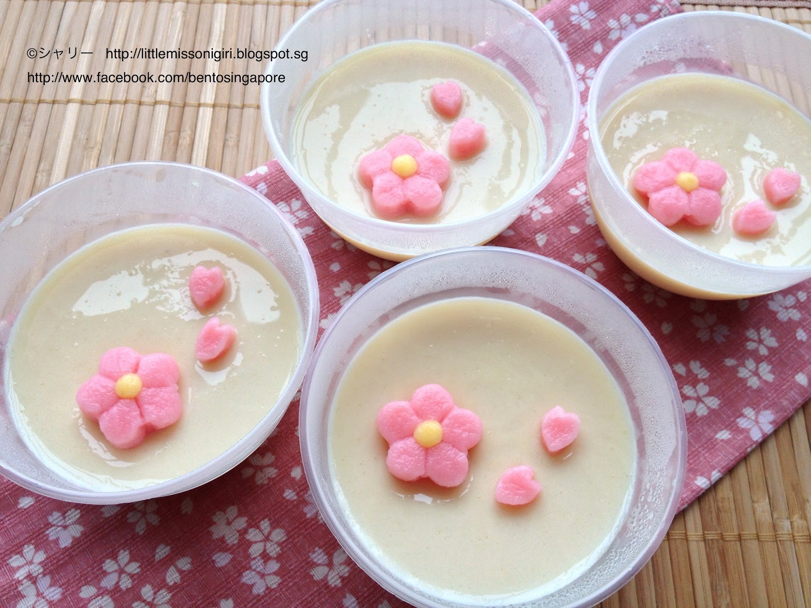 Sakura-Shiratama-Pudding