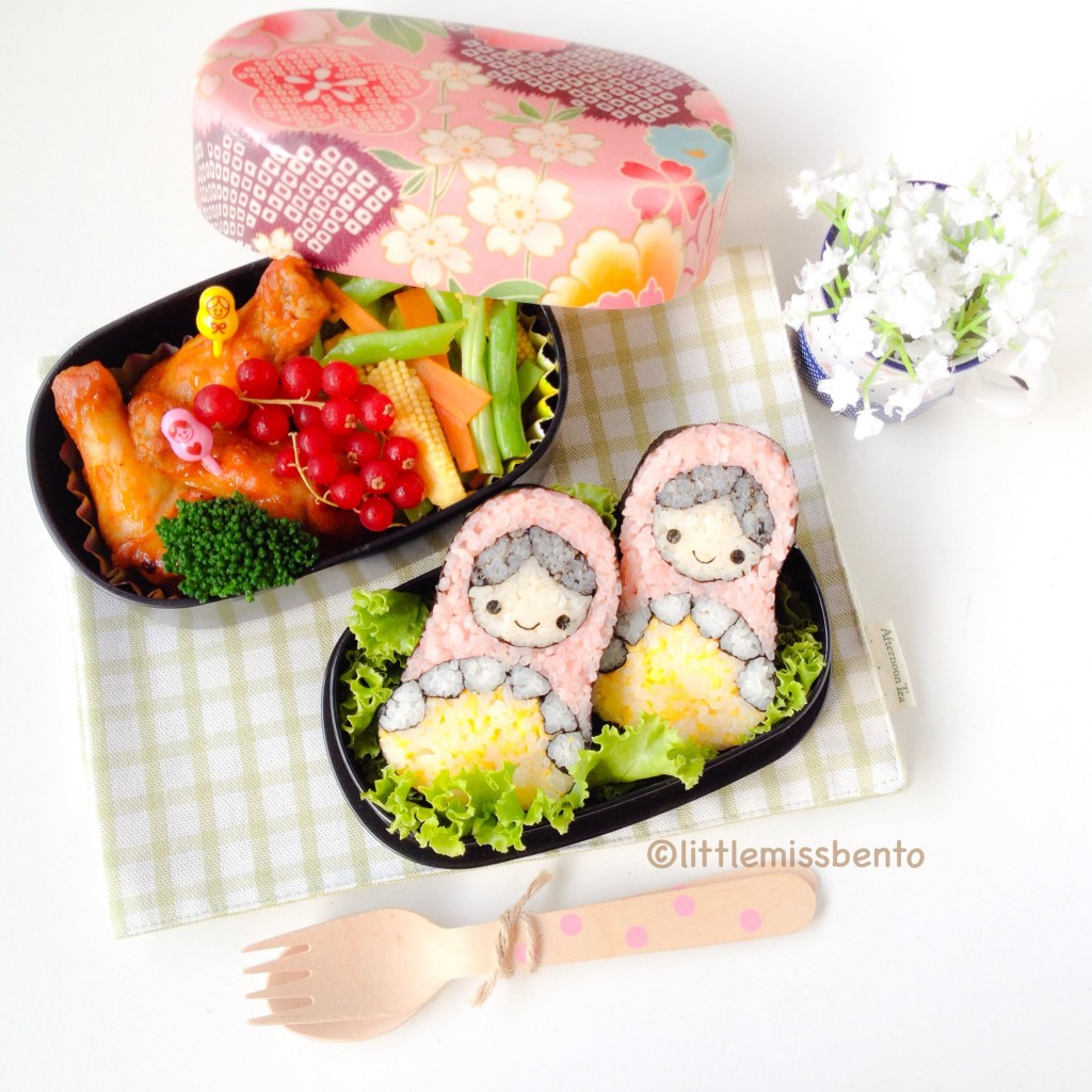 Russian Doll Sushi Art Roll Bento (2)