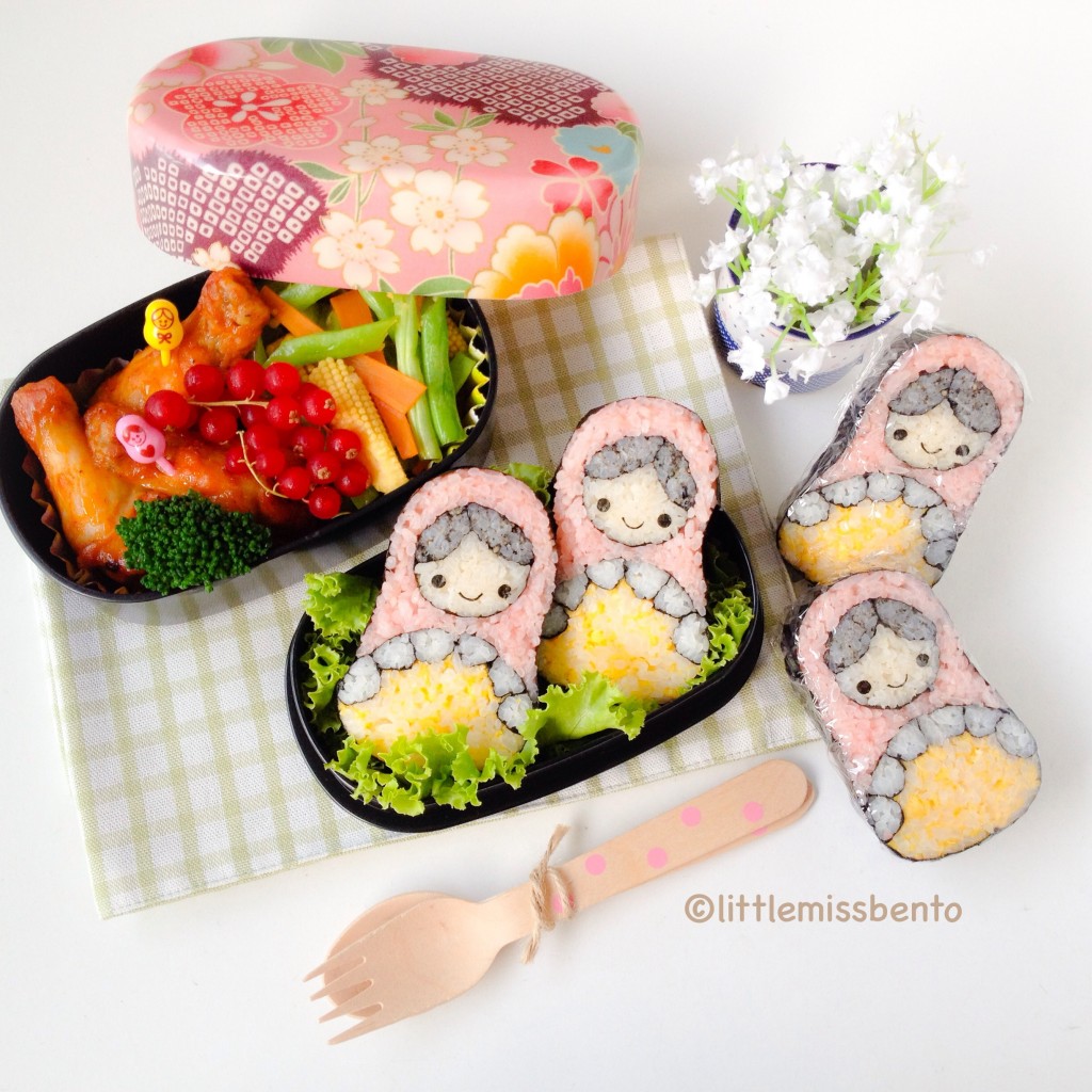 Russian Doll Sushi Art Roll Bento (3)