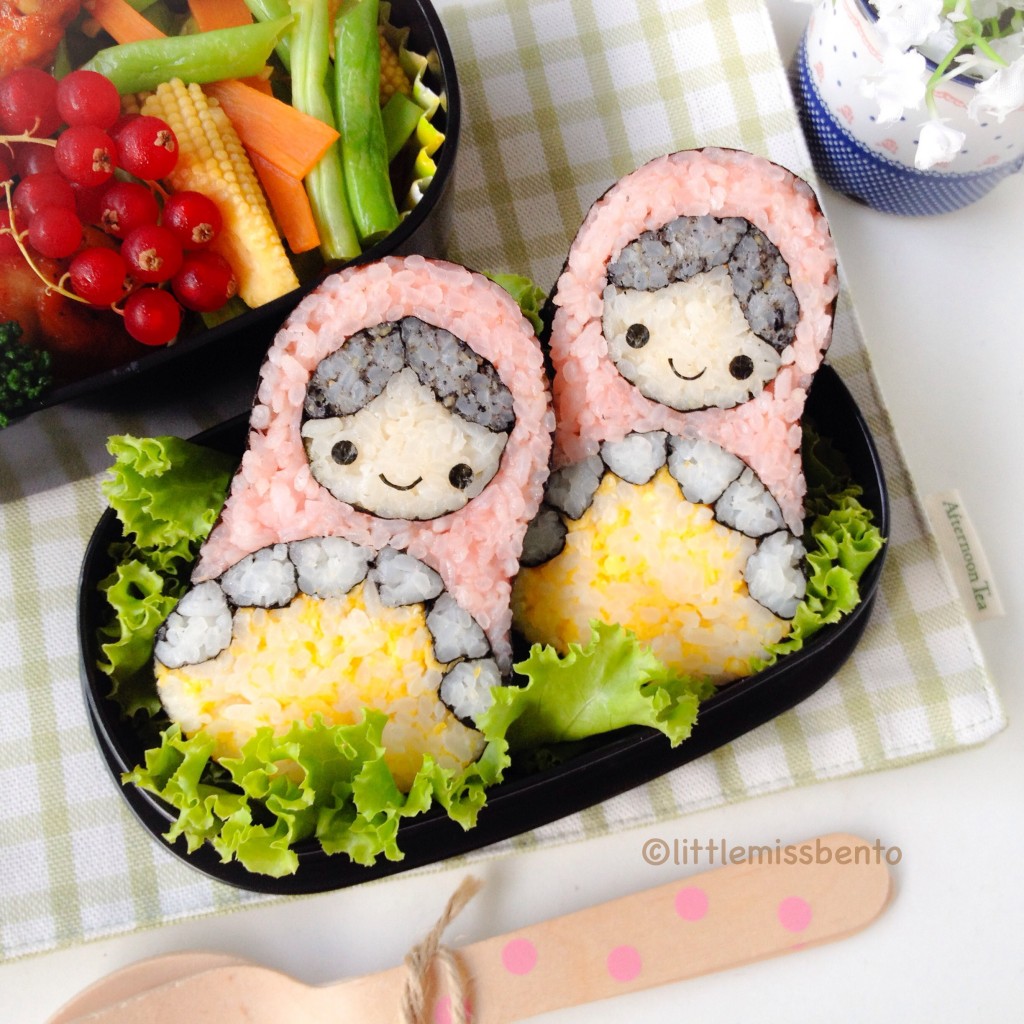 Russian Doll Sushi Art Roll Bento (5)