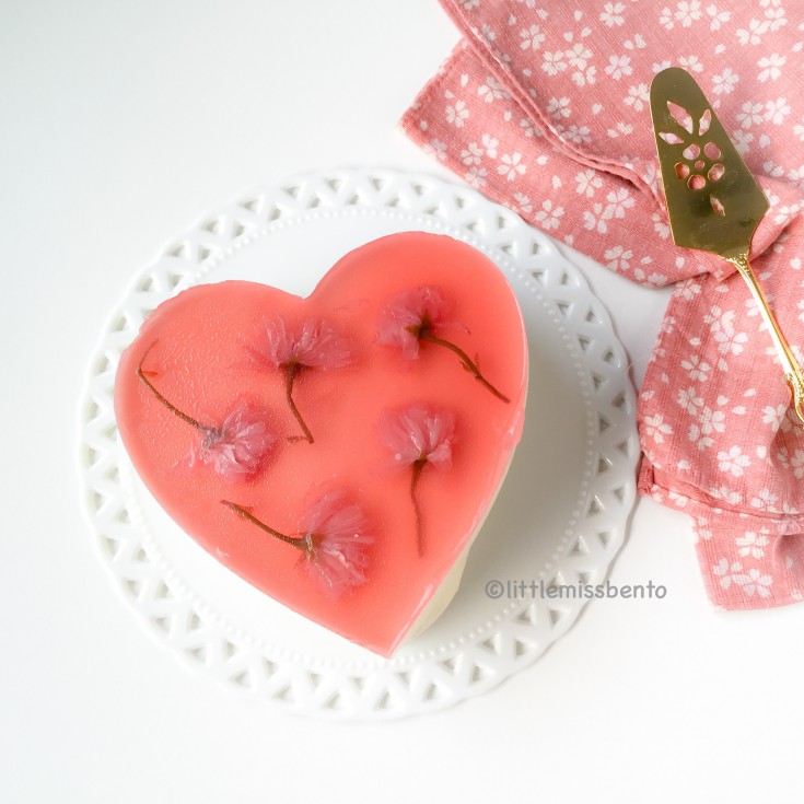 Sakura Yuzu Fromage Mousse Cake (1)