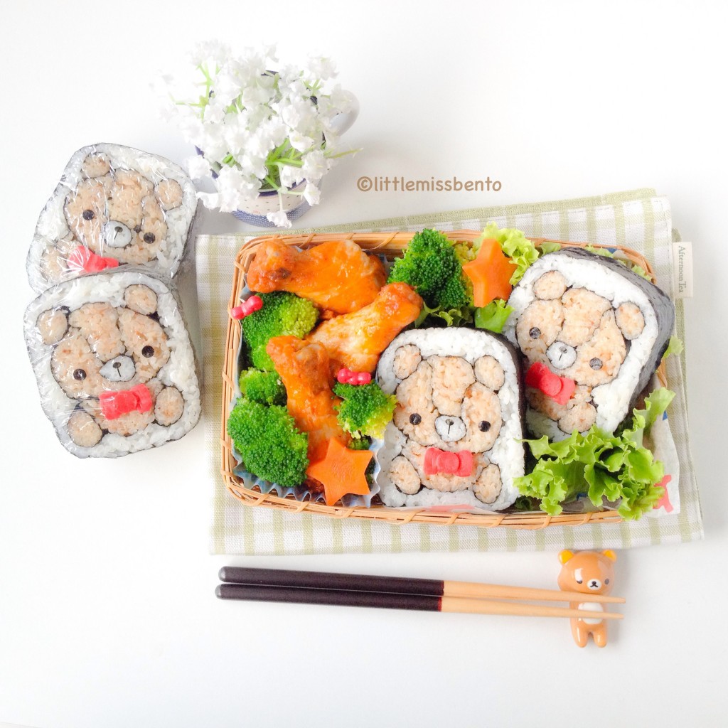 Teddy Bear Sushi Bento (1)