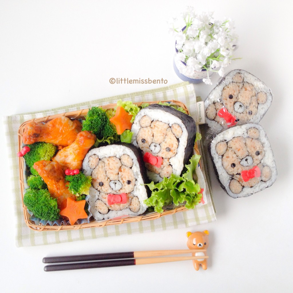 Teddy Bear Sushi Bento (4)