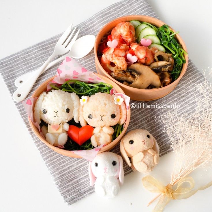 Bunny Valentines Bento (3)