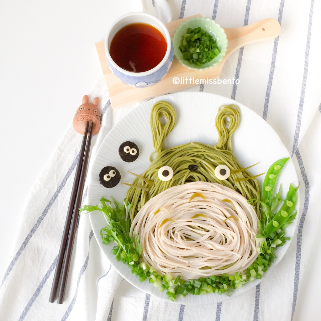 Cute Totoro Soba Noodles Foodart (2)