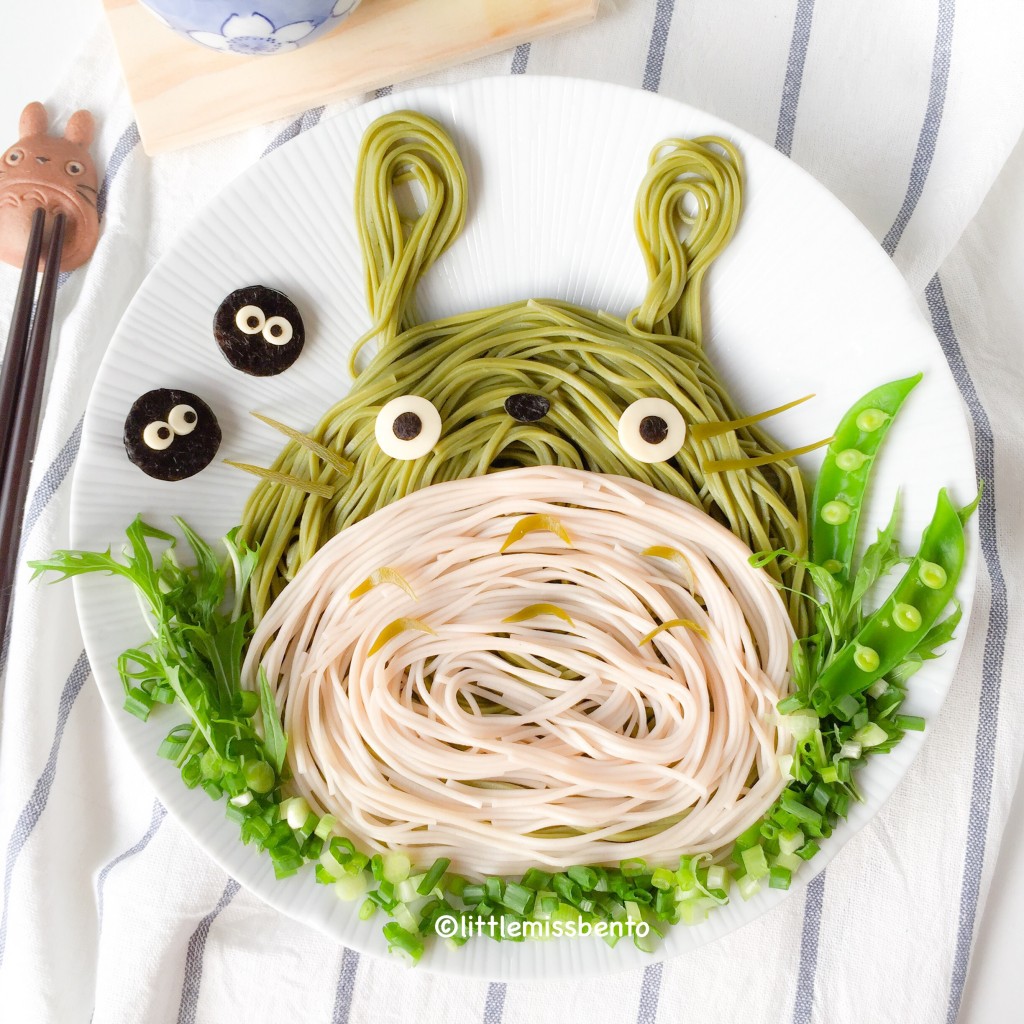 Cute Totoro Soba Noodles Foodart (3)