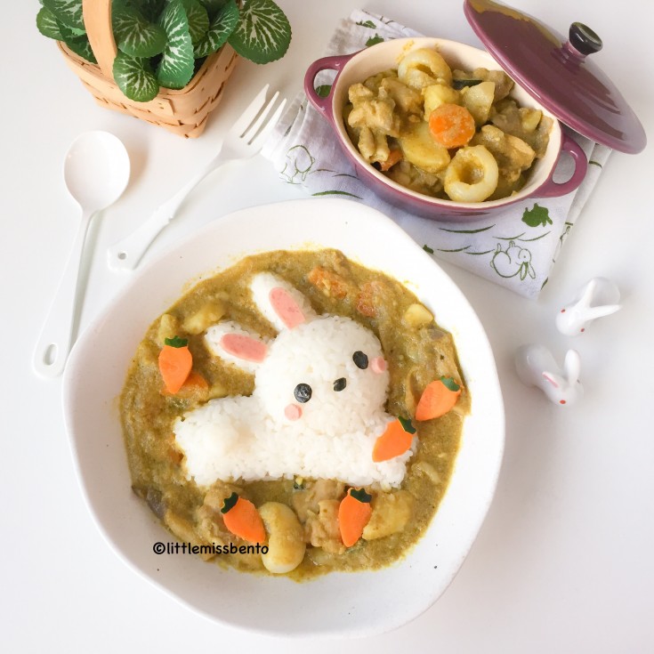 Dancing Chef Curry Bunny Foodart (5)