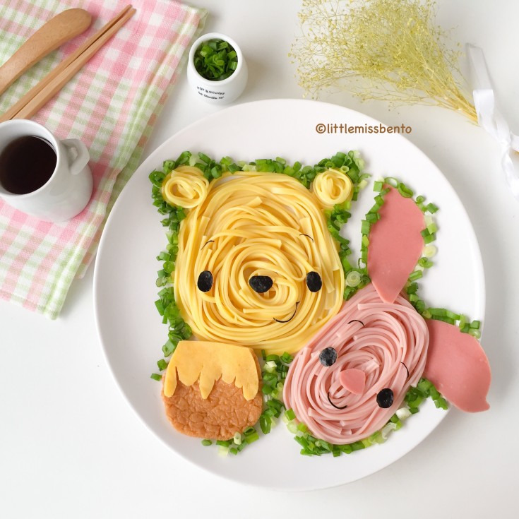 Winnie the Pooh Foodart Soba (2)