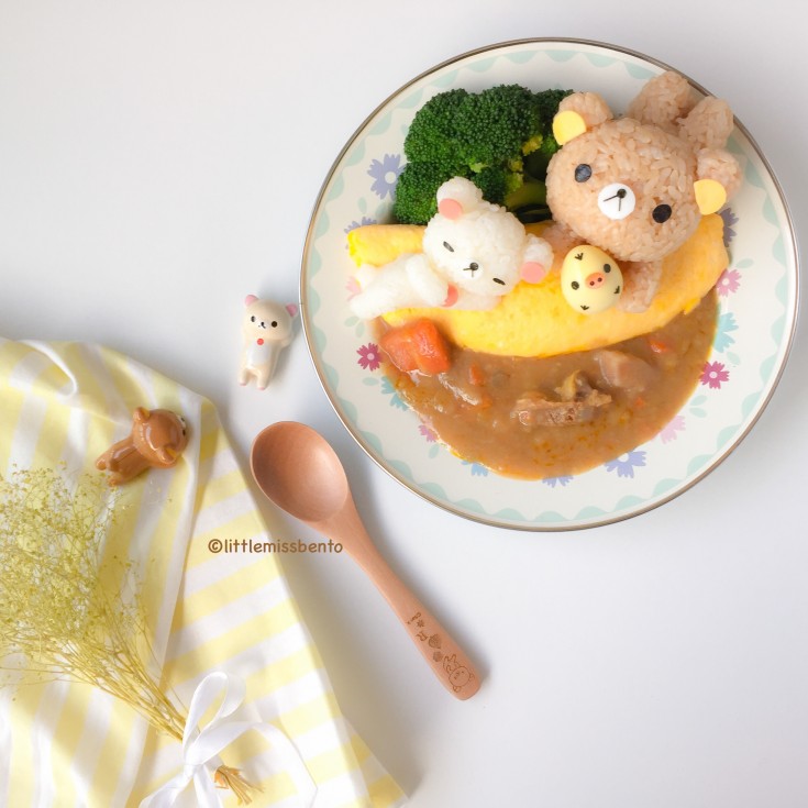 Rilakkuma Omurice with Curry (4)