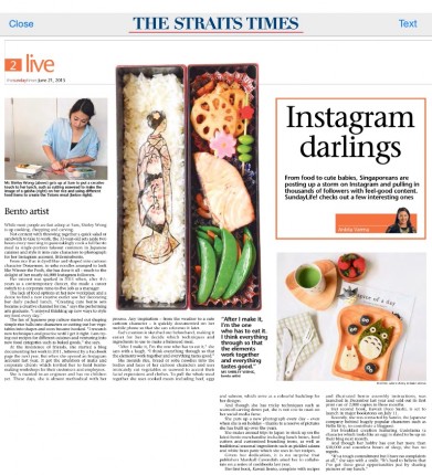 The Straits Times Instagram Darlings Sunday Times feature