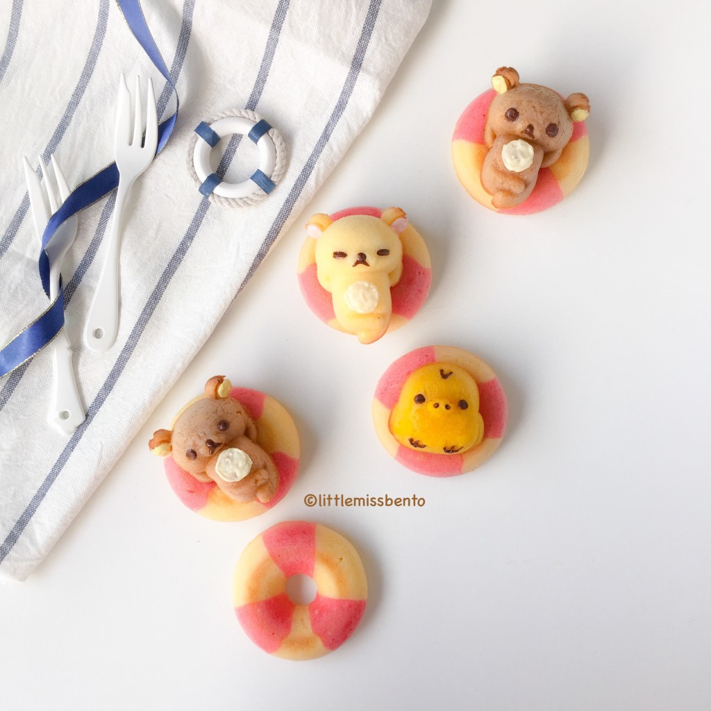 Rilakkuma Swimming Honey Cakes Recipe (1)