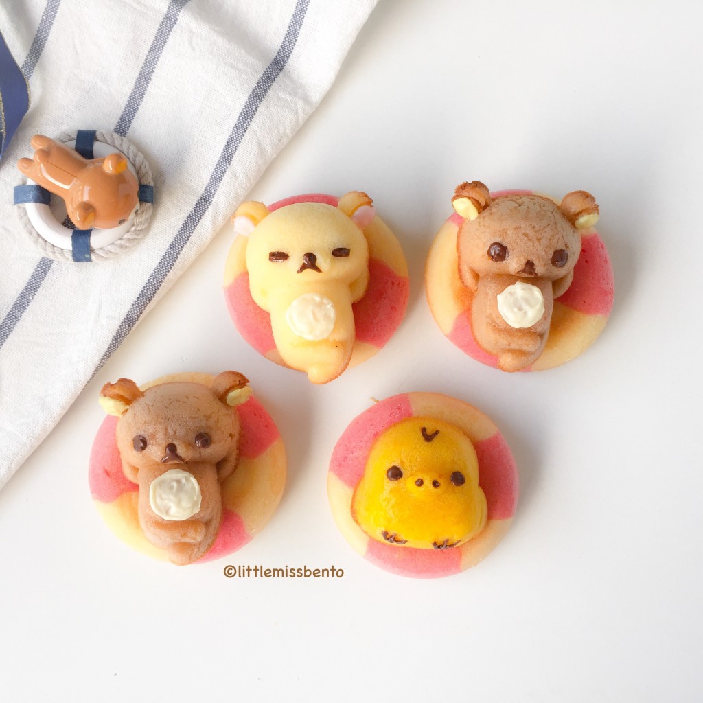 Rilakkuma Swimming Honey Cakes Recipe (2)