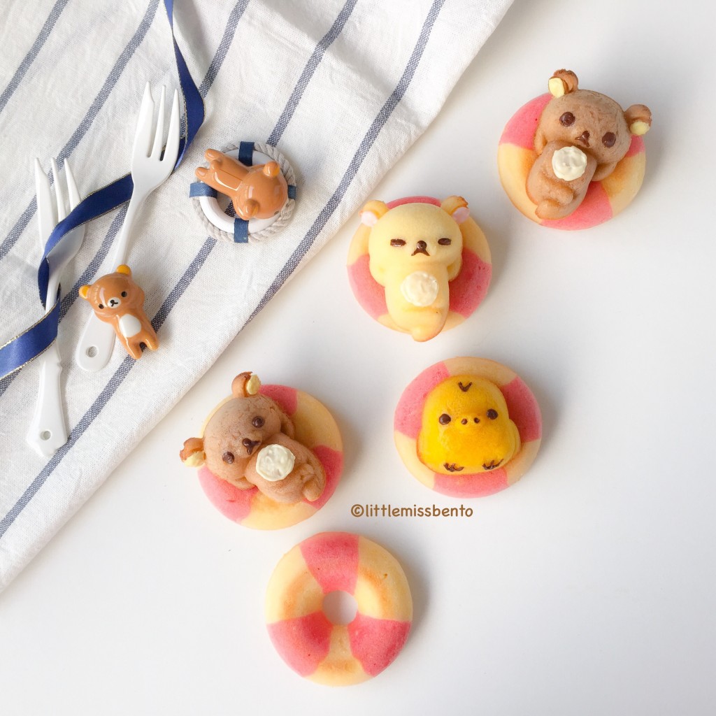 Rilakkuma Swimming Honey Cakes Recipe (4)
