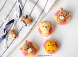 Rilakkuma Swimming Honey Cakes Recipe (4)