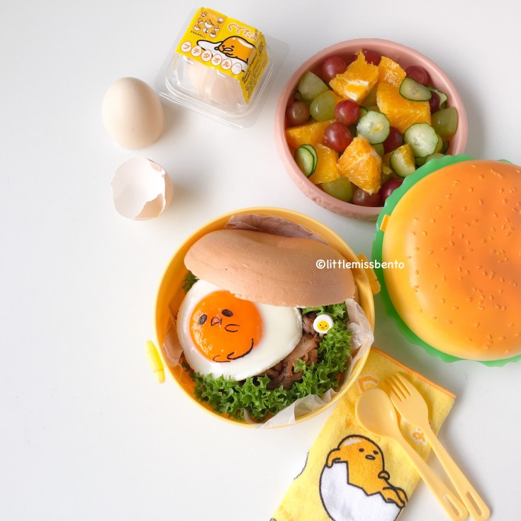 Gudetama Burger Bento (4)