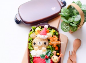 Rilakkuma Xmas Stocking Bento (3)